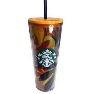 Starbucks Aqua Terra 24 oz Venti Cold Cup with Reusable Straw NWT